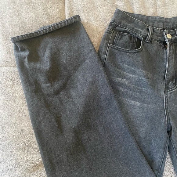 Black wide leg jeans - Picture 2 of 4